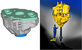 Femap - NX Nastran analysis of top drive gearbox
