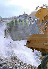 Common application of digger tooth systems in front-end loader
