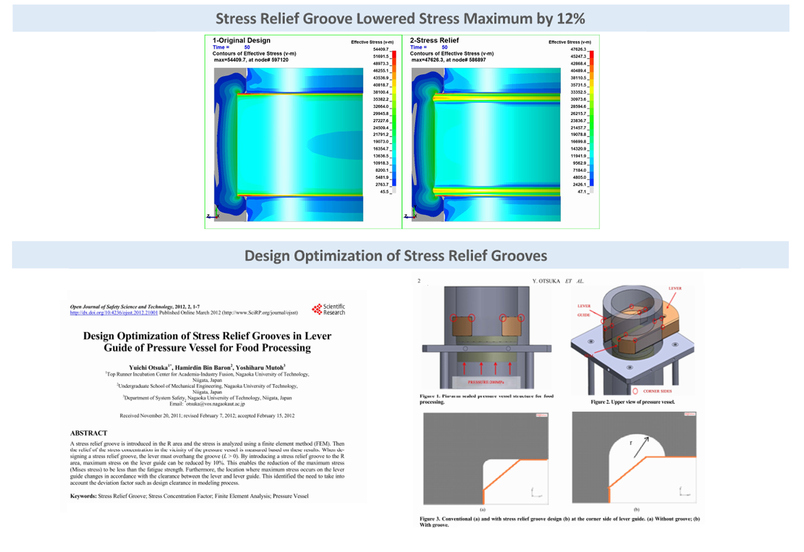 Stress Relief Grooves - When Making it Bigger is Not a Better Idea - Predictive Engineering FEA Services and Consultants