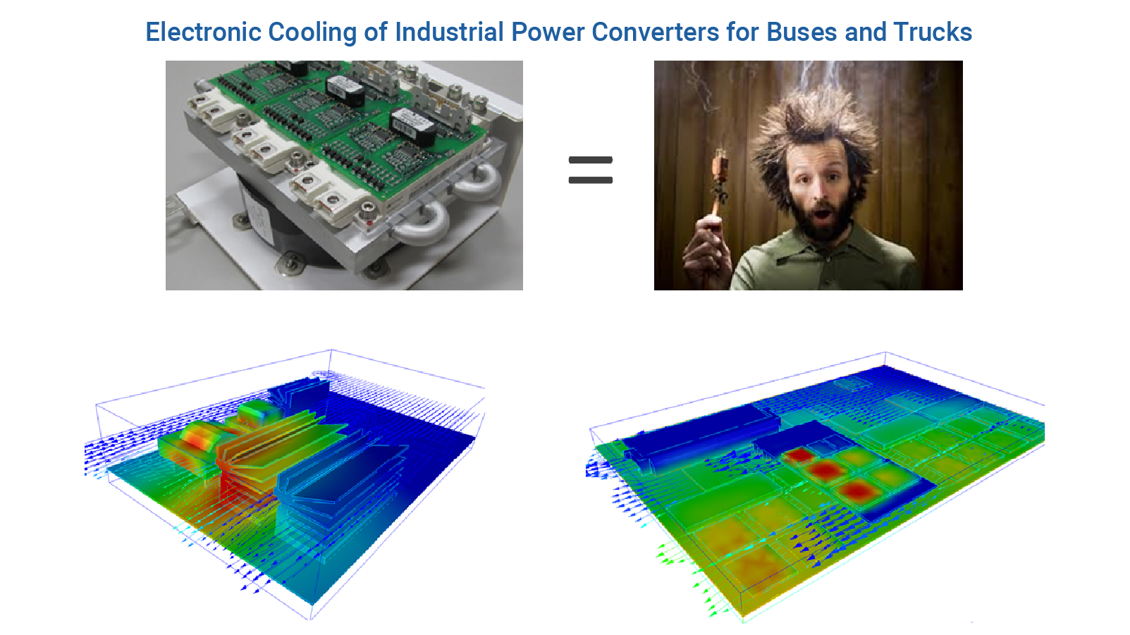 Electronic Cooling of Industrial Power Converters for Buses and Trucks - Predictive Engineering CFD Consulting Services