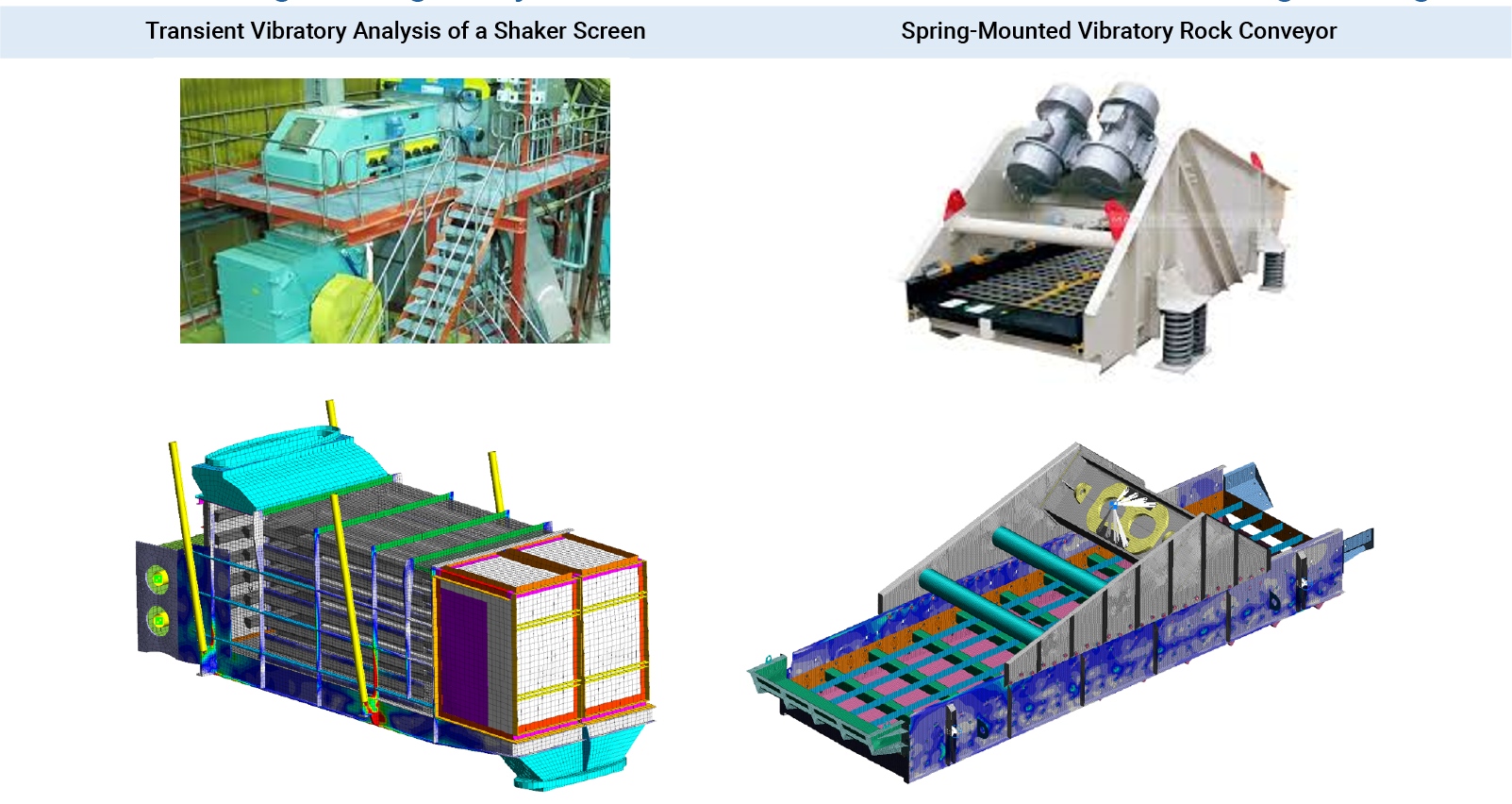 Vibration and Fatigue Analysis of Vibrating Equipment from Shaker Screens, Vibratory Shakers and PSD Analysis of Satellites - FEA Services