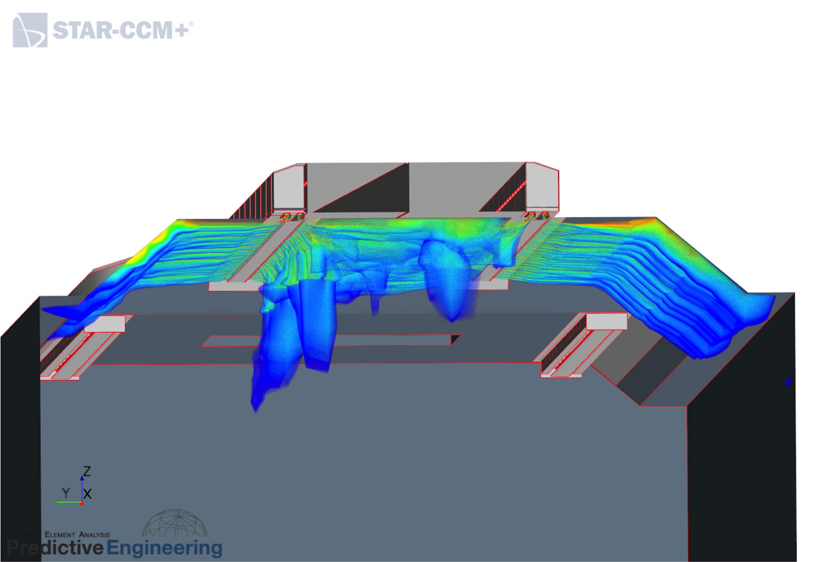 STAR-CCM+ CFD HVAC Flow Analysis of Passenger Transit Vehicle 1